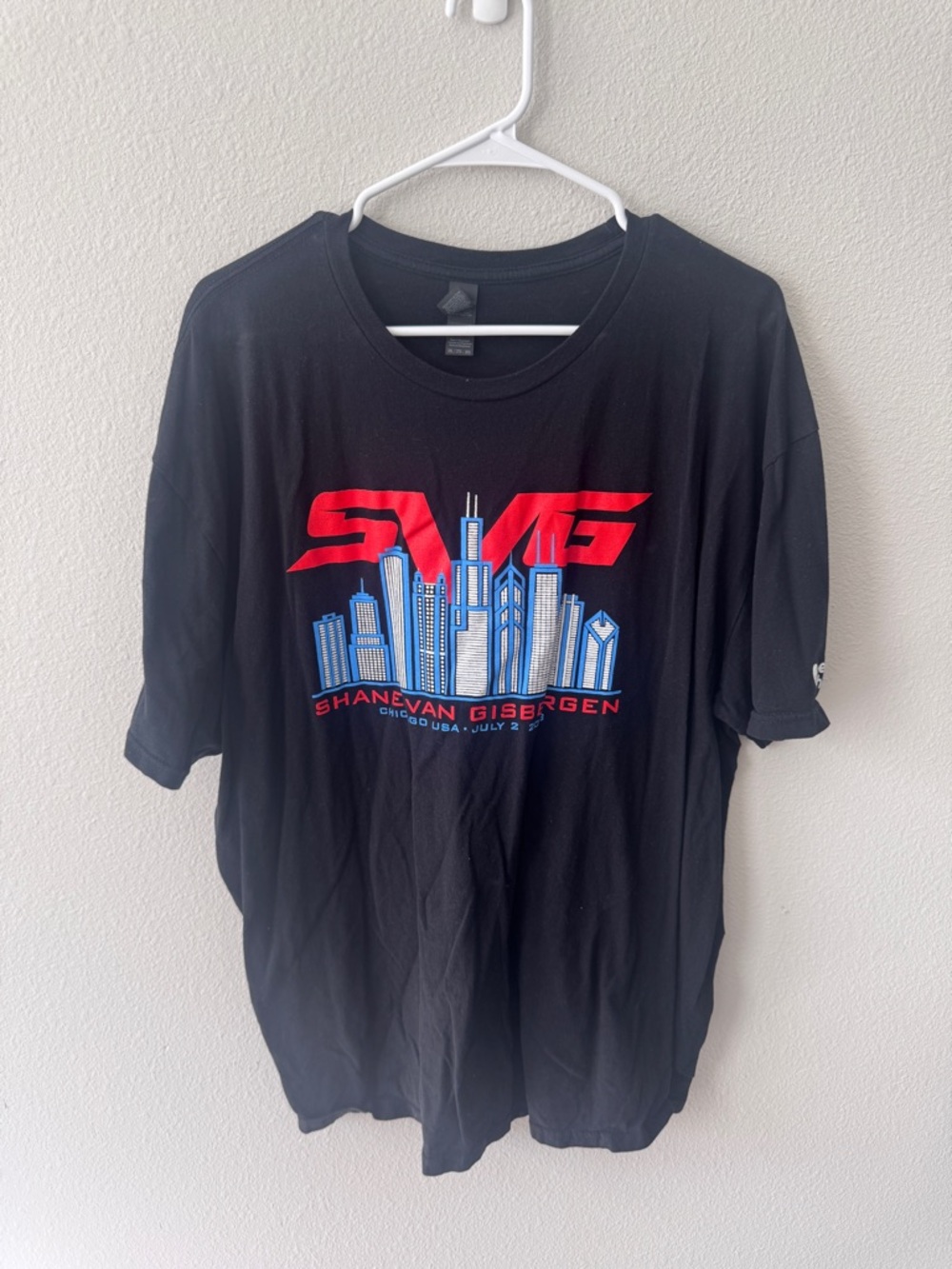 Shane Van Gisbergen Chicago Black Graphic Men's T-Shirt